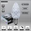 Wintergreen Lighting 25 C7 Opticore Cool White Heavy Duty Christmas Lights Outdoor Commercial Bulbs with 18 Gauge Green Wire (25 ft) view 3