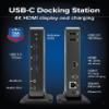 Plugable USB-C Dock with 4K HDMI and 60W Charging, Compatible with MacBook Neo, Thunderbolt 3/4, USB4, and USB-C macOS, Windows, and Chromebook, 1Gbps Ethernet, 3X USB 3.0, 2X USB 2.0, Driverless view 2