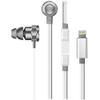 Razer Hammerhead Earbuds for iOS: DAC - Custom-Tuned Dual-Driver Technology - In-Line Mic & Volume Control - Aluminum Frame - Lightning Connector - Mercury White view 1