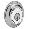 Baldwin DCTRD260 Reserve Double Cylinder Traditional Round Deadbolt, Bright Chrome Finish view 1