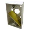 Shaxon 635MBW-B, Single Gang Plate Surface Mounting Box - White view 3