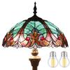 WERFACTORY Tiffany Floor Lamp 64 Inch Stained Glass Standing Reading Light view 1