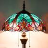WERFACTORY Tiffany Floor Lamp 64 Inch Stained Glass Standing Reading Light view 2