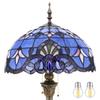 WERFACTORY Tiffany Floor Lamp 64 Inch Stained Glass Standing Reading Light view 1