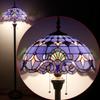 WERFACTORY Tiffany Floor Lamp 64 Inch Stained Glass Standing Reading Light view 4