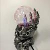 Aibote Magic Skull Head Glass Lightning Plasma Ball Touch Sensitive Night Light Lamp Bedroom Home Parties Decorations Novelty Toy view 3