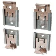 CRL Nickel Plated Adjustable Mirror Clip Set for 1/4" Beveled Mirror by CR Laurence