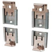 CRL Nickel Plated Adjustable Mirror Clip Set for 1/4" Beveled Mirror by CR Laurence