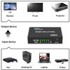 KELIIYO HDMI Splitter 1 in 4 Out V1.4b Powered HDMI Video Splitter with AC Adaptor Duplicate/Mirror Screen Monitor Supports Ultra HD 1080P 2K x4K@30Hz and 3D Resolutions (1 Input to 4 Outputs) view 3
