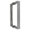 CR Laurence CRL RM8X8CH 8" Polished Chrome RM Series Flat Outside Surface/Round Tubing Inside Back-to-Back Pull Handle view 2