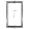 CR Laurence CRL RM8X8CH 8" Polished Chrome RM Series Flat Outside Surface/Round Tubing Inside Back-to-Back Pull Handle view 3