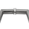 CR Laurence CRL RM8X8CH 8" Polished Chrome RM Series Flat Outside Surface/Round Tubing Inside Back-to-Back Pull Handle view 4