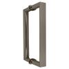 CRL RM8X8PN 8" Polished Nickel RM Series Flat Outside Surface/Round Tubing Inside Back-to-Back Pull Handle view 2