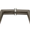 CRL RM8X8PN 8" Polished Nickel RM Series Flat Outside Surface/Round Tubing Inside Back-to-Back Pull Handle view 4