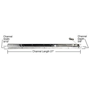 C.R. LAURENCE FA2630 CRL 27" Window Channel Balance; 2630 or 26C