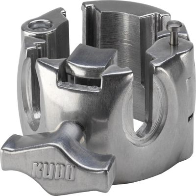 Kupo 4-Way Clamp, All Metal Cast Aluminum Clamp with Spring Locking Mechanism for 1.4"2.0" Tubes and Multi-Accessory Rigging Applications (KG900712)