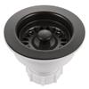 Houzer 190-9268 - 3-1/2 Inch Granite Black Kitchen Sink Basket Strainer, Durable Food Catcher Stopper for Metal Kitchen Sink, Ideal for Filtering Waste and Preventing Clogs view 1