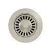 Houzer 3-1/2" Granite White Garbage Disposal Flange with Stopper view 1