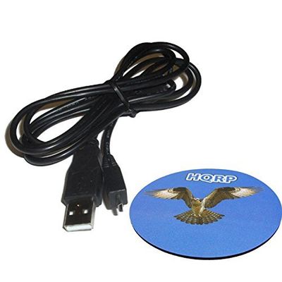 HQRP USB Data Transfer Cable Compatible with Sony Cyber-Shot DSC-W620 DSC-W320 DSC-S950 DSC-W800 DSC-W810 DSC-W830 Digital Camera Cord