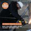 RefrigiWear Insulated Extreme Freezer Gloves -30F Men's Winter Work Gloves - Silicone Grip & Kevlar Thumb - Black - X-Large view 2