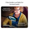 Brightech LightView Pro Magnifying Floor Lamp - Hands Free Magnifier with Bright LED Light for Reading - Work light With Flexible Gooseneck - Standing Mag Lamp view 3