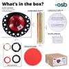 OS&B ITD35 - Two Piece ABS Pipe Freestanding Tub Drain Kit & Rough-In - Easy Installation, Asymmetrical Deck Plate, Water, Air, & Smoke Testable - Designed for 8"/10" Joist Spaces & Tight Bathrooms view 2