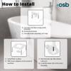 OS&B ITD35 - Two Piece ABS Pipe Freestanding Tub Drain Kit & Rough-In - Easy Installation, Asymmetrical Deck Plate, Water, Air, & Smoke Testable - Designed for 8"/10" Joist Spaces & Tight Bathrooms view 4