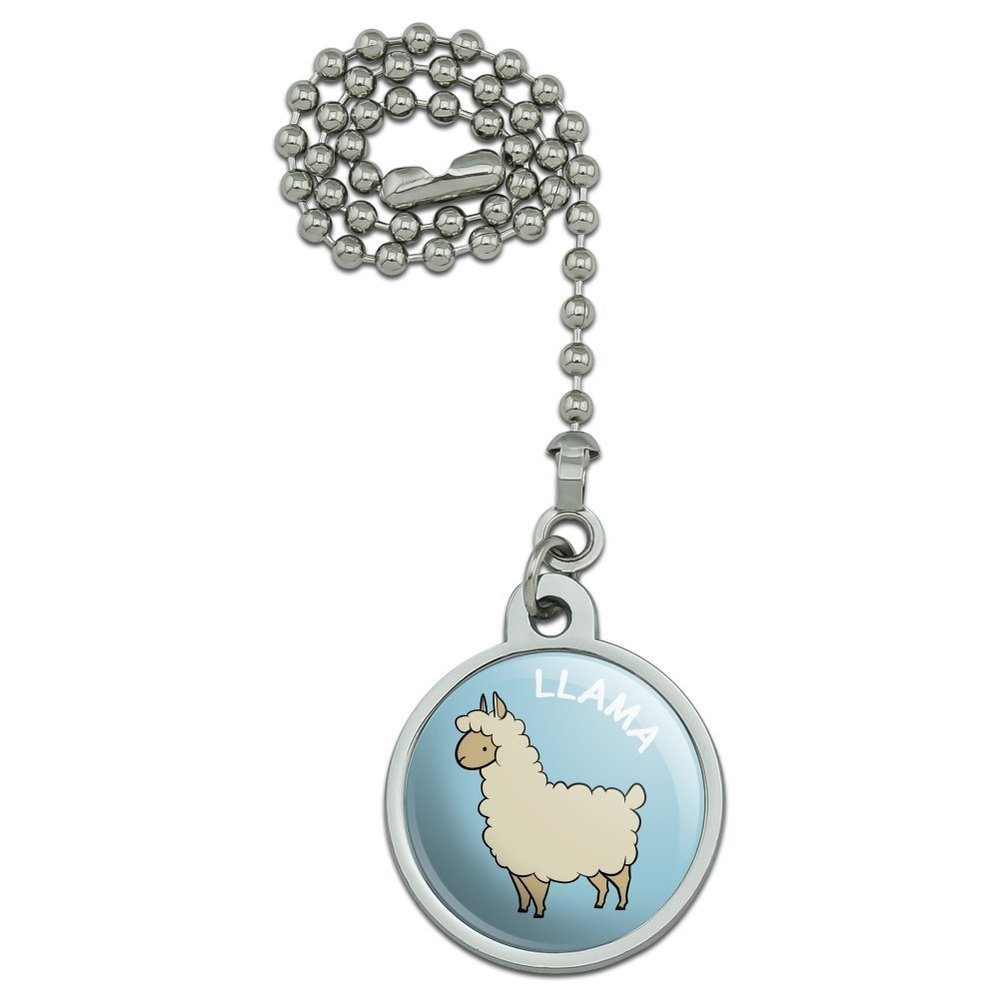GRAPHICS & MORE Llama Cartoon Ceiling Fan and Light Pull Chain
