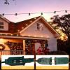 SUNSGNE 25Ft Christmas Round Lights, G40 Globe String Light with 27 Clear Bulbs, UL Certified for Outdoor Indoor Garden Party Wedding Pergola Backyard Patio Xmas Decoration, Green Wire view 4