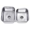Daweier ES301816R Sink Double Bowls with Small Bowl on Right, 18 Gauge view 1