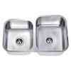 Daweier ES301816L Sink Double Bowls with Small Bowl on Left, 18 Gauge view 1