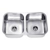 Daweier ES281616 Sink Equal Double Bowls, 18 Gauge view 1