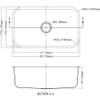 Daweier ES281609 Sink Single Bowl, 18 Gauge view 2