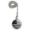 Subdued American USA Flag Black White Military Tactical Ceiling Fan and view 1