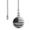 Subdued American USA Flag Black White Military Tactical Ceiling Fan and view 2