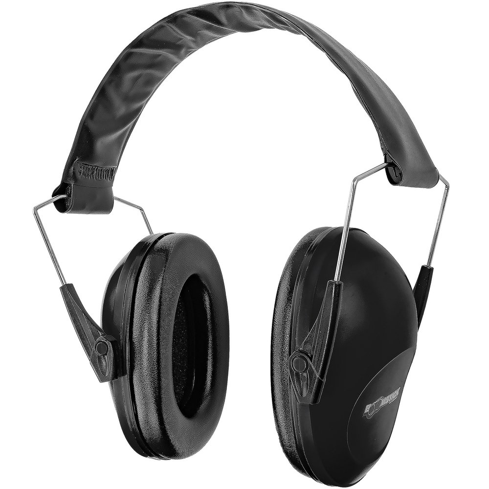 BOOMSTICK Gun Accessories Low Profile Noise Cancelling Over The Head Folding Earmuff Noise Safety Hearing Protection Black