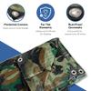 Kotap TCM-0810 Camouflage All Purpose 7-mil Poly Tarp, 8 x 10 ft, Green/Black view 2