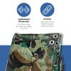 Kotap TCM-0810 Camouflage All Purpose 7-mil Poly Tarp, 8 x 10 ft, Green/Black view 3