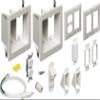 Arlington TVBR2505K Flat Panel TV Cable Organizer 2-Gang Kit with Recessed Power Solution view 1