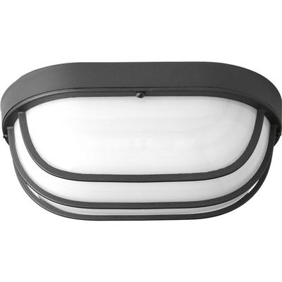 Progress Lighting 10.5" LED Bulkhead Light, Black