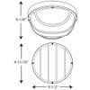 Progress Lighting 9" LED Bulkhead Light, Black view 3