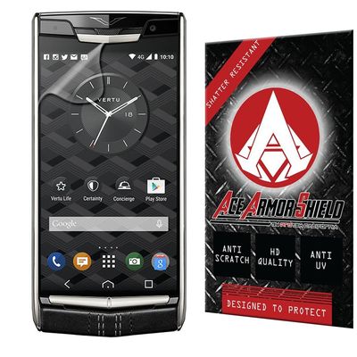Ace Armor Shield Shatter Resistant Screen Protector for The Vertu Signature Touch (2015) with Free Lifetime Replacement Warranty
