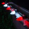Wintergreen Lighting Set of 100 Red and Cool White Candy Cane C7 OptiCore Outdoor Christmas Lights - Commercial LED Bulbs on Heavy Duty 18 Gauge Green Wire (100 ft) view 2
