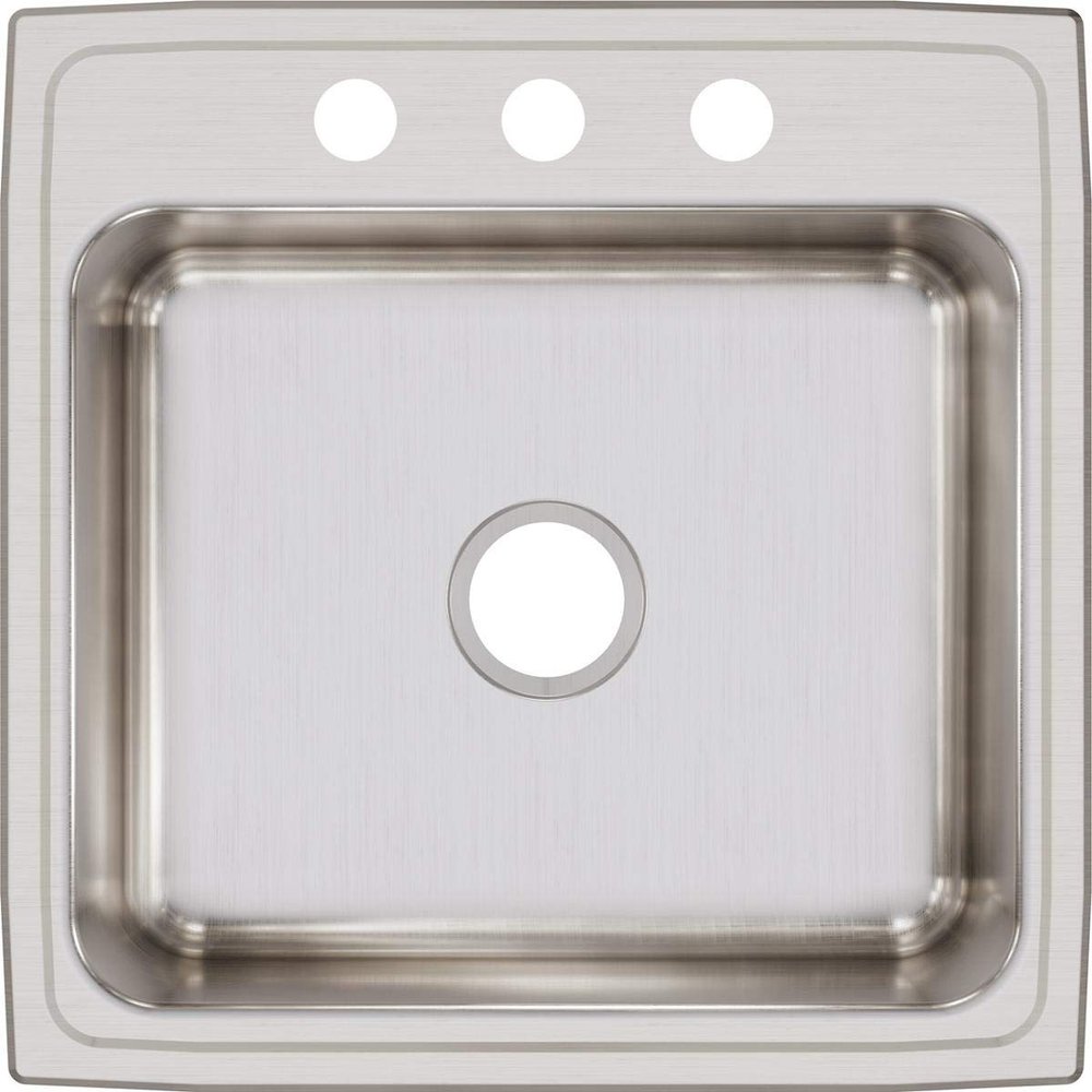 Elkay Lustertone LR22223 Single Bowl Top Mount Stainless Steel Sink