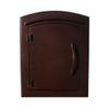 Qualarc MAN-1400-AC Manchester Column Mount Cast Aluminum Mailbox with Plain Door, Antique Copper view 1