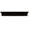 Builders Edge 060020633002 33 5/8" x 6" Classic Dentil Window Header 002, Black view 1