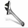 Proferred T10001 Mining Adjustable Wrench with Hammer, Chrome Finish, 12" view 4
