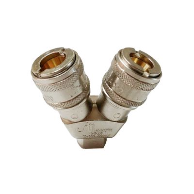 SixTools 2Way Air Coupler 1/4" Manifold Connector
