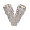 SixTools 2Way Air Coupler 1/4" Manifold Connector view 3