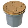 RACO 6224 Round Cast Iron Floor Box For Concrete, Tile Or Wood Floors view 1